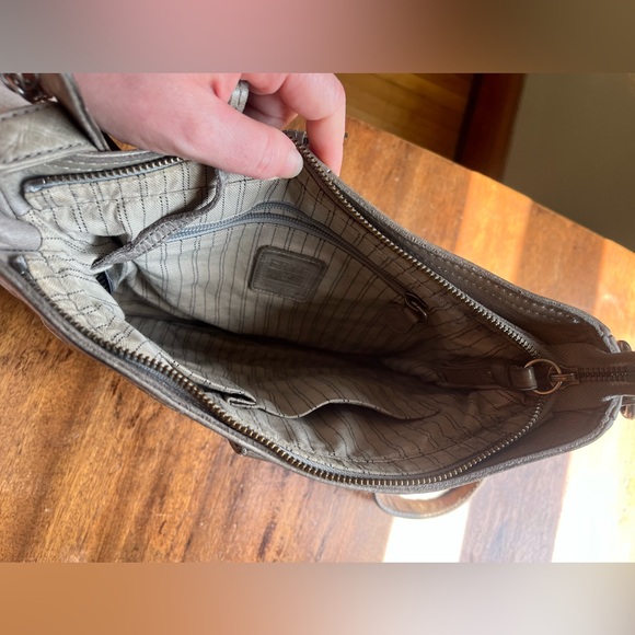 Frye Gray Leather Over the Shoulder bag - Picture 5 of 7
